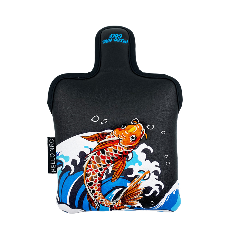 OEM/ODM Manufacturer Custom Logo Golf Putter Cover PU Durable with Embroidery Waterproof &amp; Magnetic Golf Club Head Cover