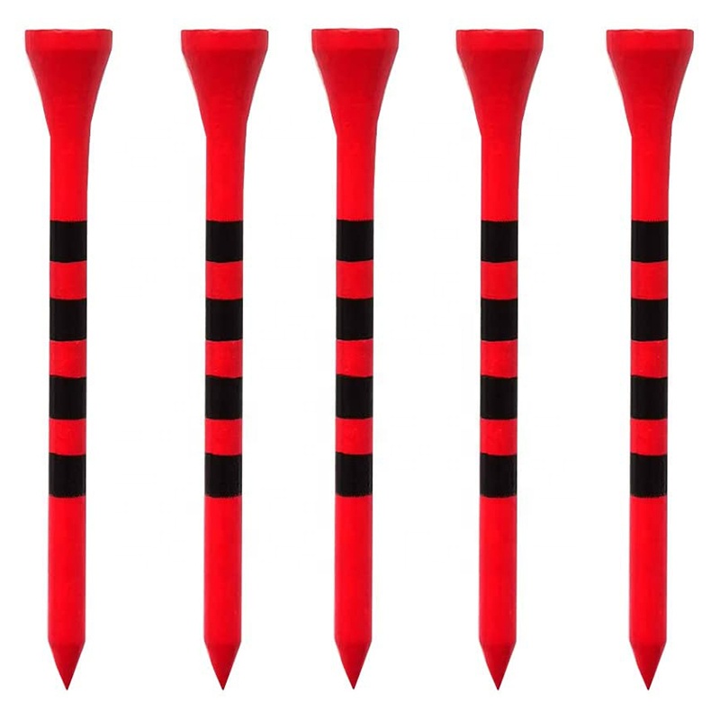 Factory Wholesale Custom Logo Accessories Manufacturing Personalized Colored Unbreakable Durable Bulk Wooden Bamboo Golf Tee