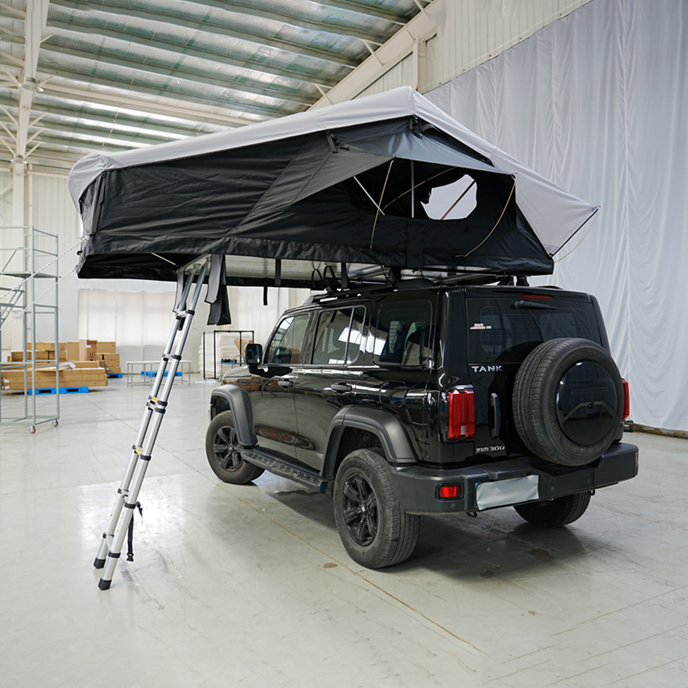 Green Camping Softshell Dachzelt 4 People 4x4 Foldable Camp Tent For Car Camping