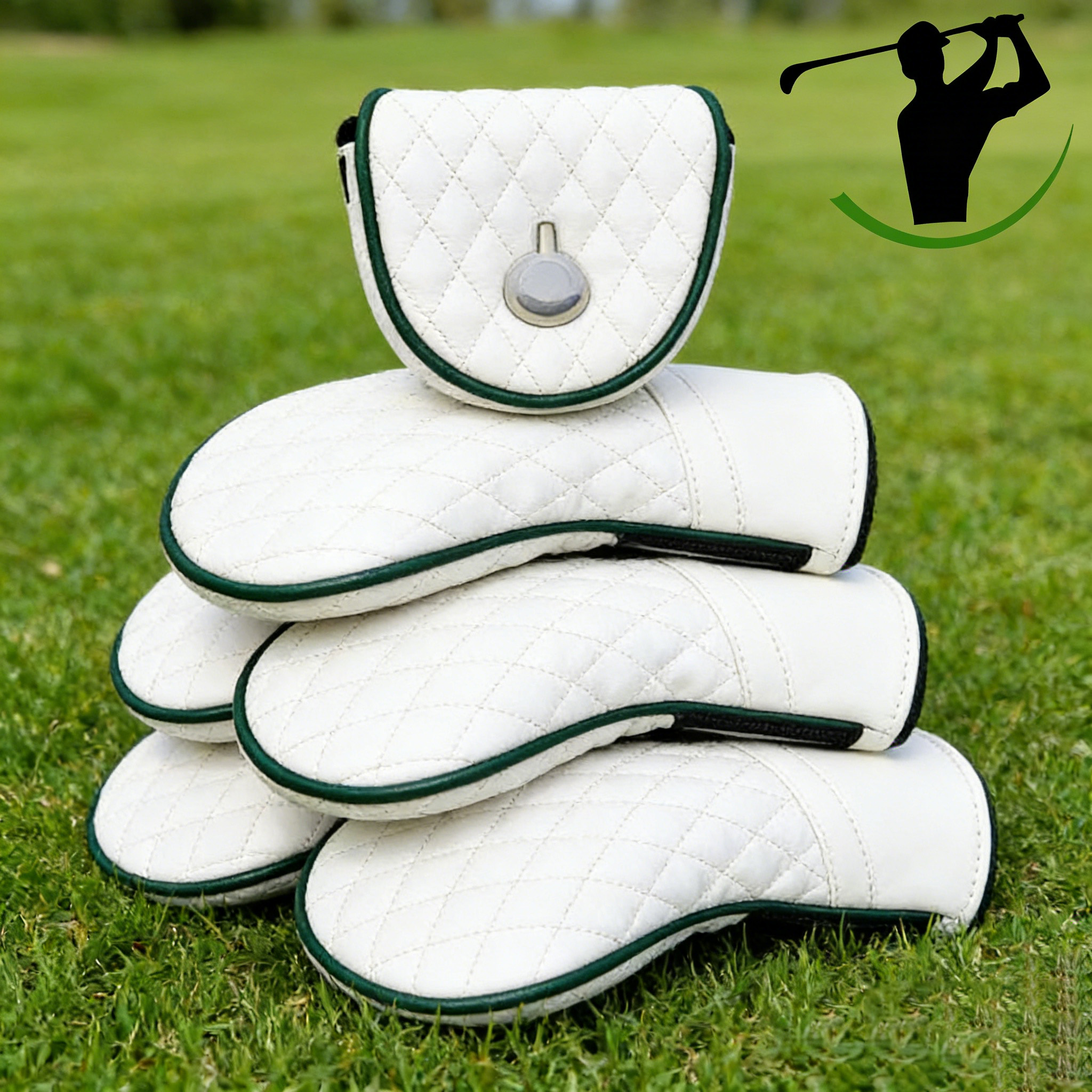 Source Factory Custom Logo Waterproof Eco-Friendly PU Leather Golf Club Covers | Factory Direct Wholesale Golf Accessories Golf