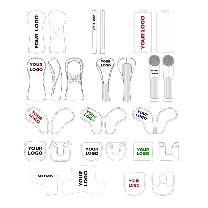 Leather Wholesale Wood Driver Iron Putter ODM Golf Head Cover OEM Golf Headcover Custom Golf Club Headcovers