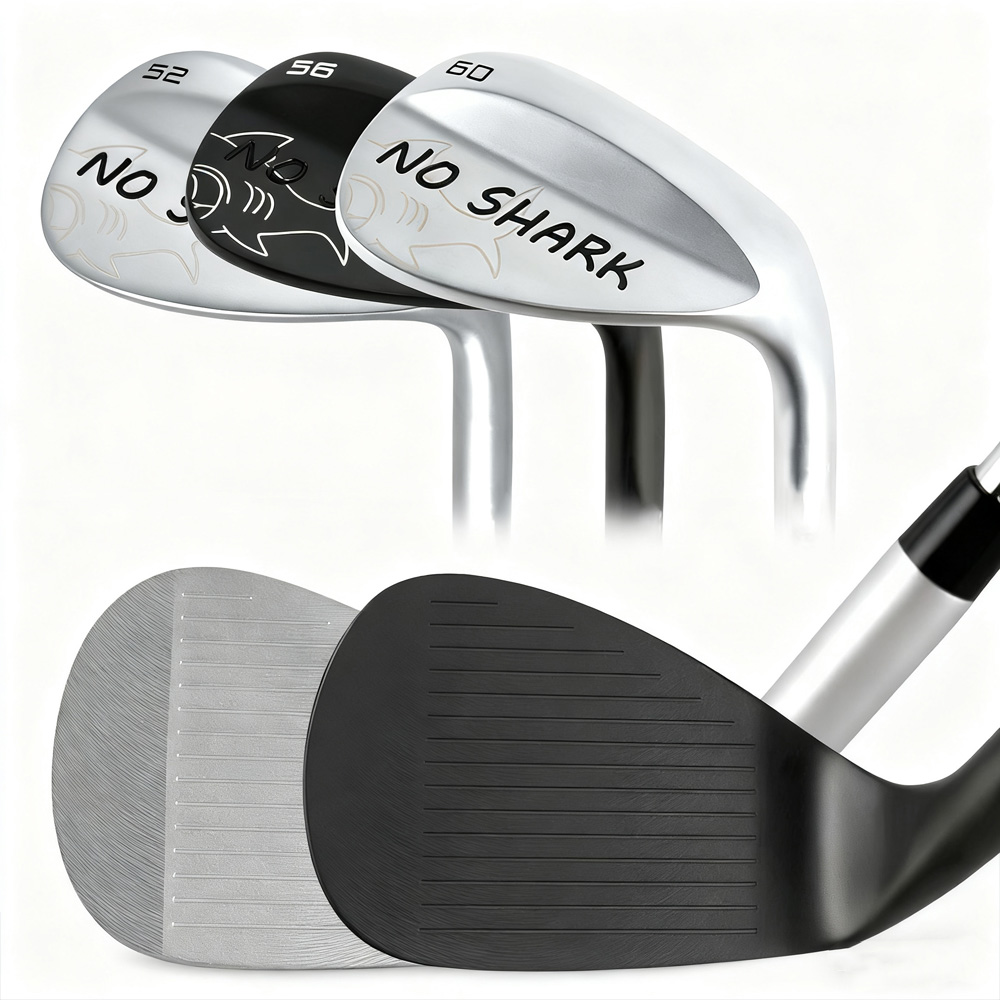 Factory Wholesale High Quality OEM Custom Forged CNC Milling Sand Sliver Black Men's Right 52 Degree Golf Club Wedge
