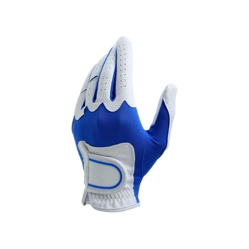 OEM Custom Service Genuine Leather Golf Gloves White and Black Color Breathable Waterproof UV Protection Sports with Custom Logo