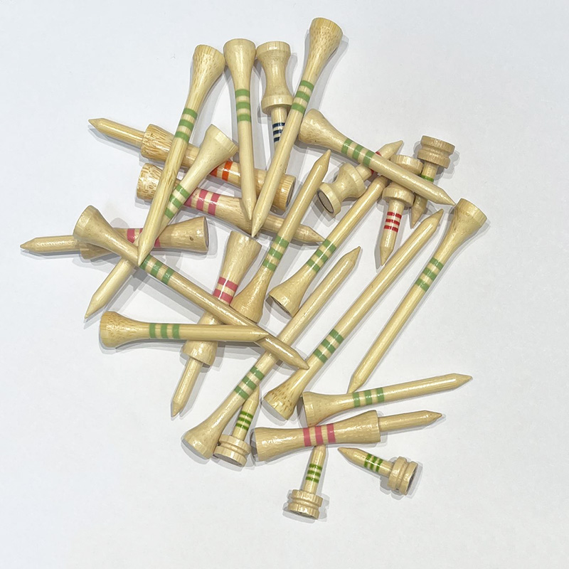 Golf Accessories Manufacturer Custom Logo Durable and Stable Bamboo Golf Tee