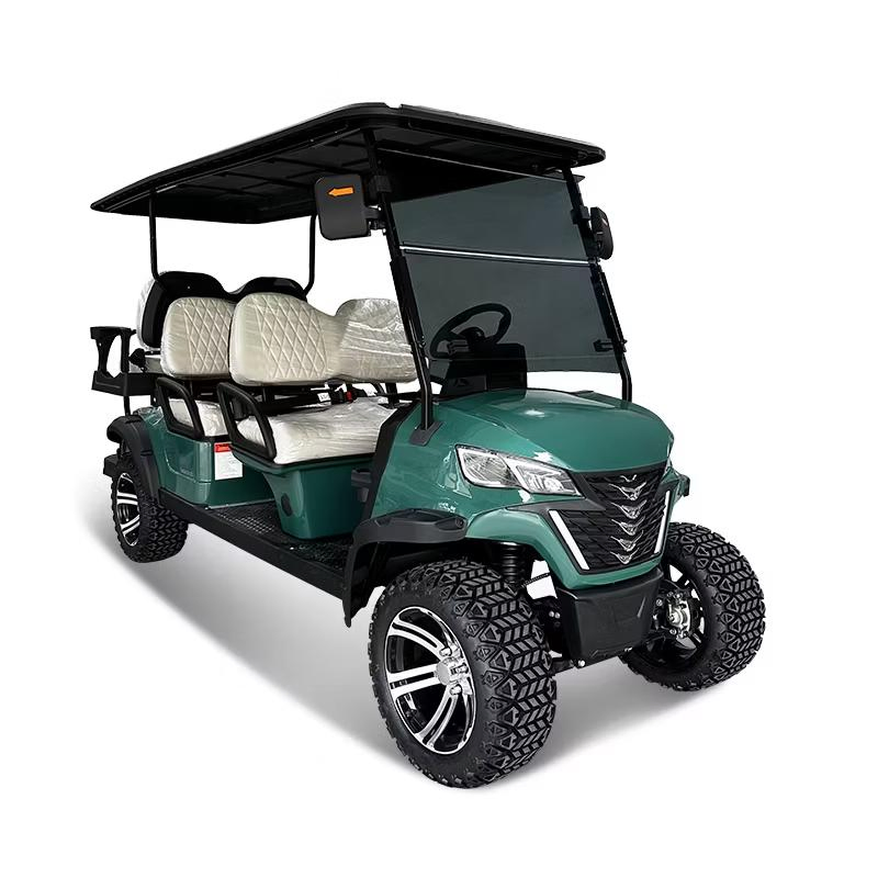All Terrain 48V 5kw Fast Club Golf Car 6 Seater Green Electric Hunting Golf Carts for Sale