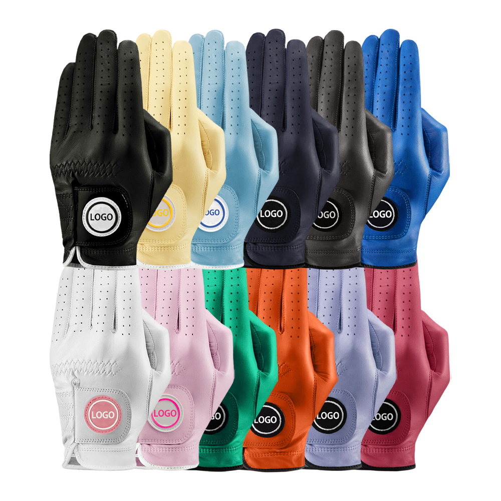 Golf Glove Manufacturing Golf Gloves Cabretta Leather Custom Golf Gloves Cabretta Leather With Ball Marker