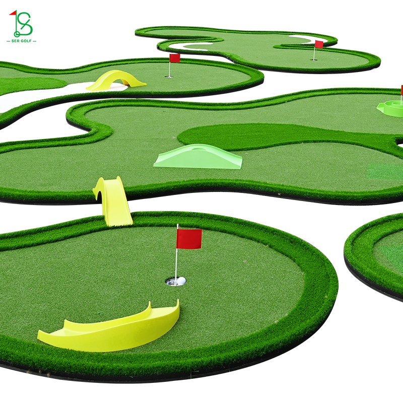 Mini Golf Course Obstacles Set for Indoor Outdoor Golf Putting Practice for Kids Adults Golf Putting Game Leisure Sport Toy
