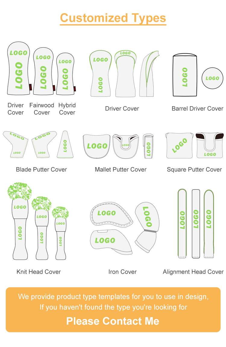 Custom Golf Iron Head Cover 11