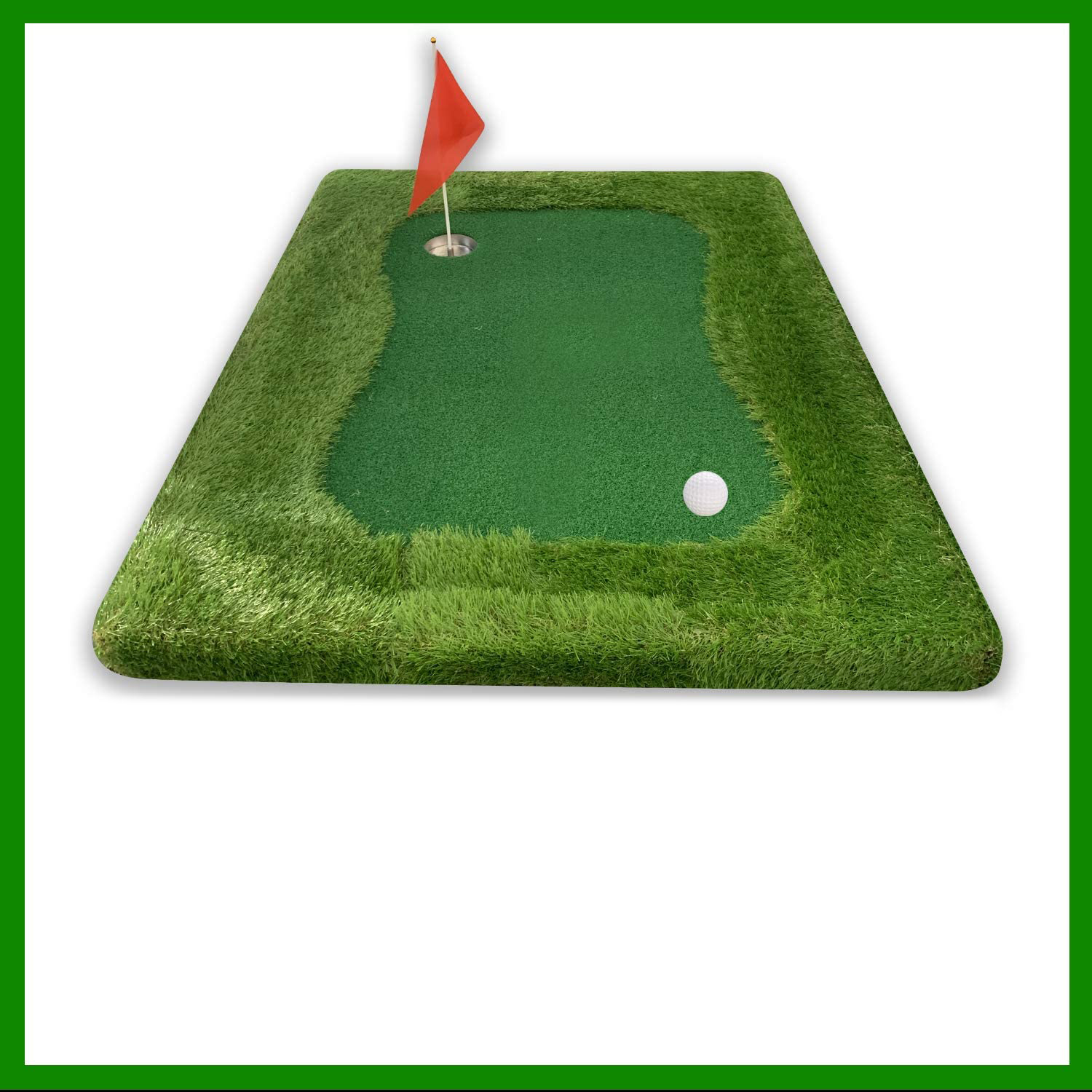 New Design Customized Mini Green Golf Course Practice Equipment Training Aid Putting Mat Office Golf Putting Set