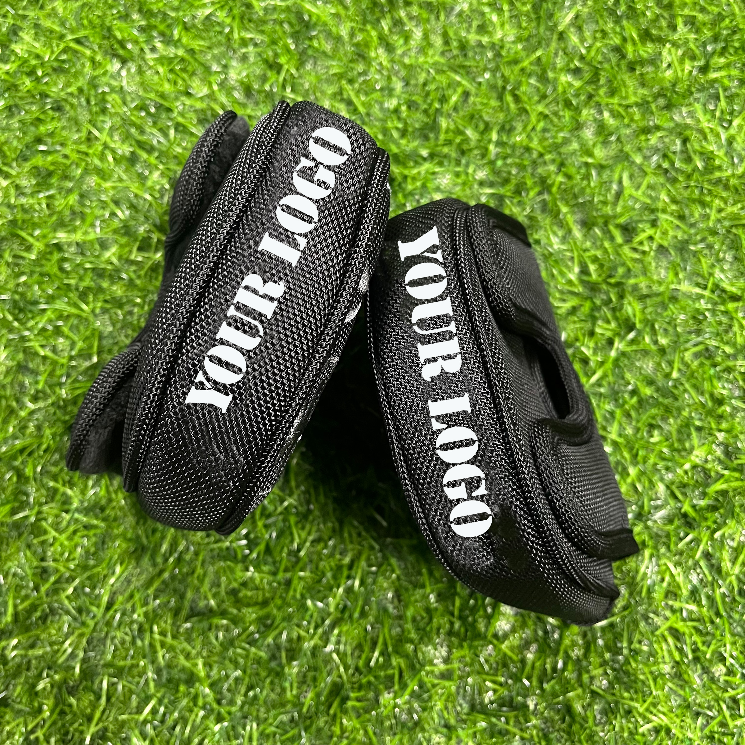 Custom LOGO Durable Golf Putter Headcover Scratch-Resistant High-Density Nylon Magnetic Closure Solid Colors