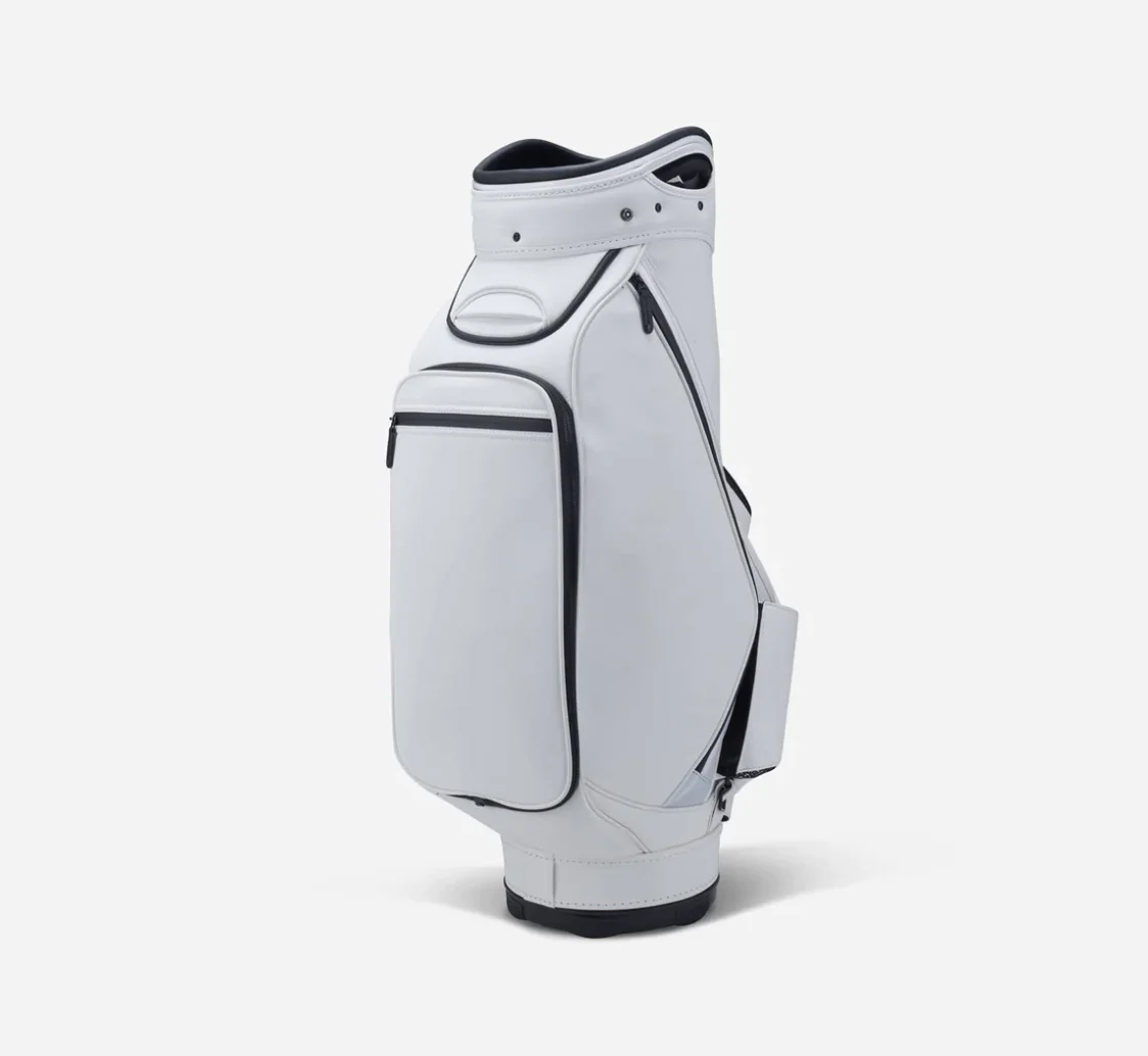 Custom New Style Wholesale OEM/ODM Golf Bag White PU Leather Golf Staff Bags