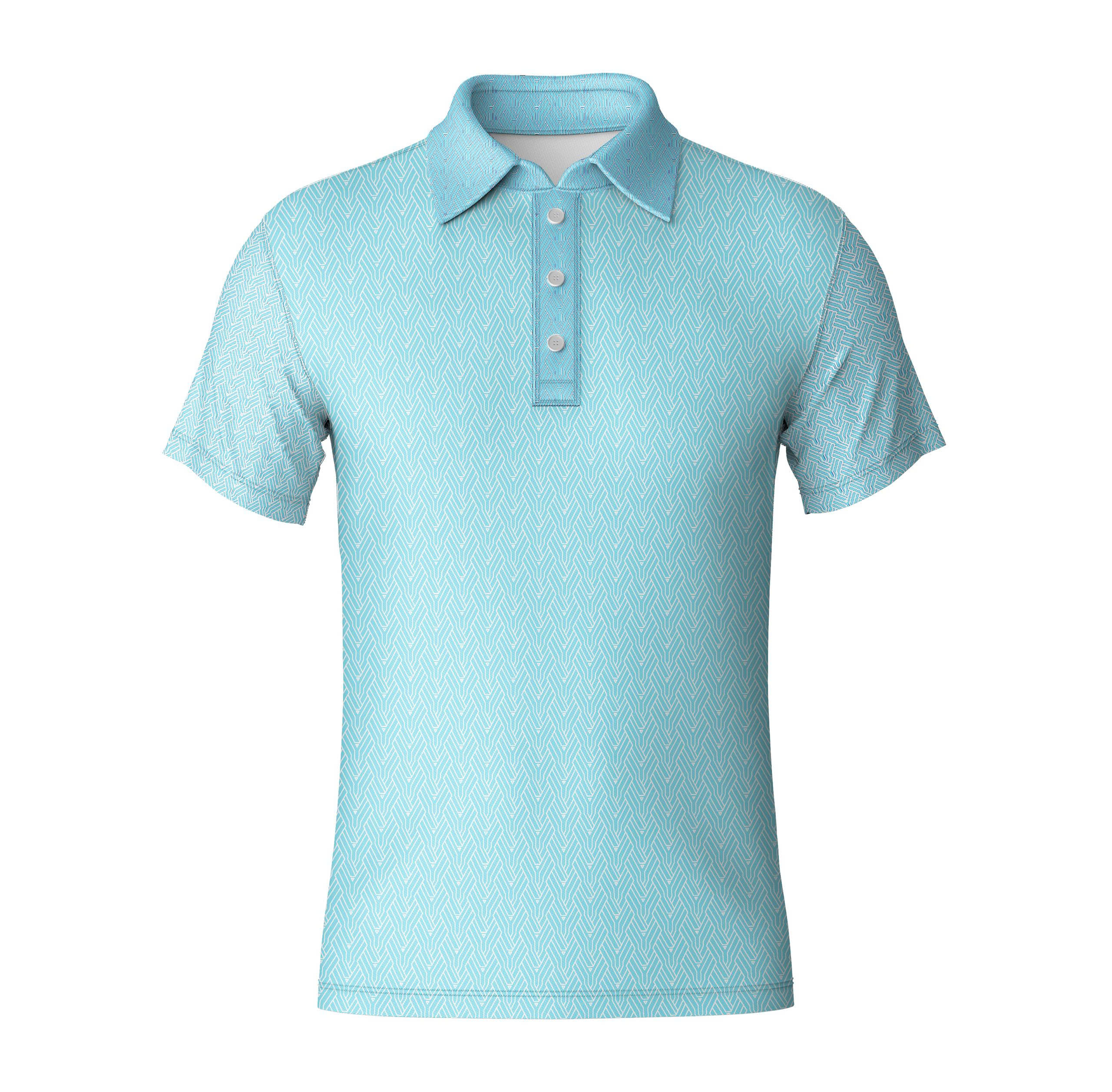 Custom Logo Golf Polo Shirt Breathable Poly Spandex Blend Sublimation Printed Design OEM Apparel Manufacturer Men's Polo Shirt