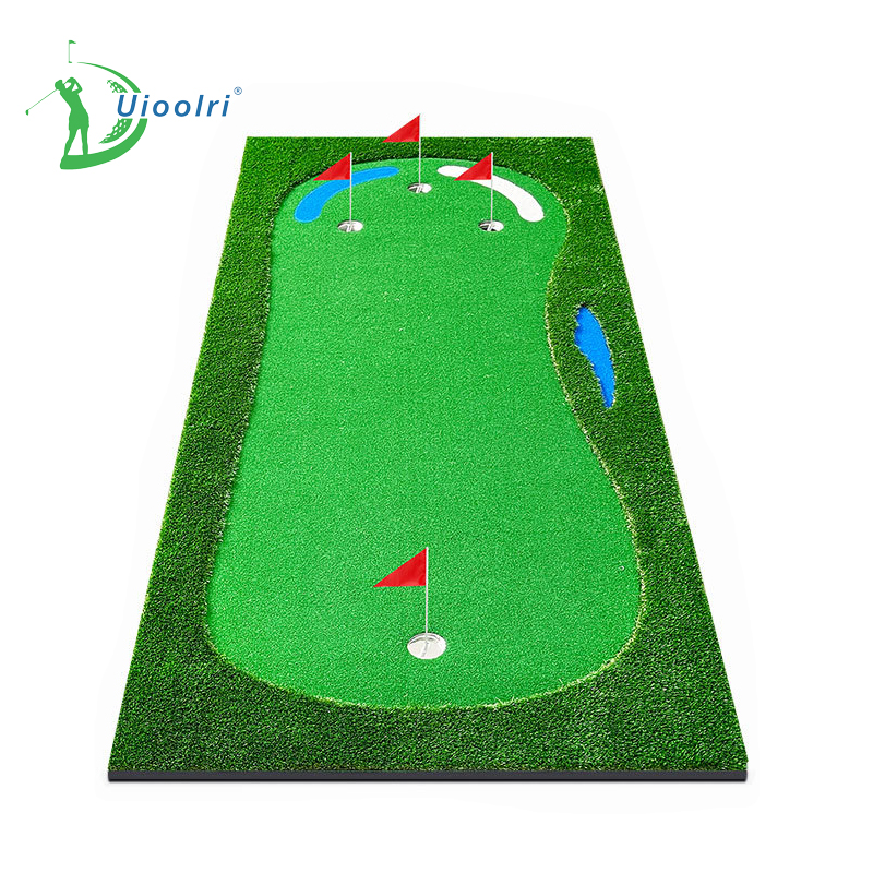 Custom Professional Golf Practice Mat Mini Golf Training Aid Putting Mat Indoor Outdoor Golf Putting Green Mat