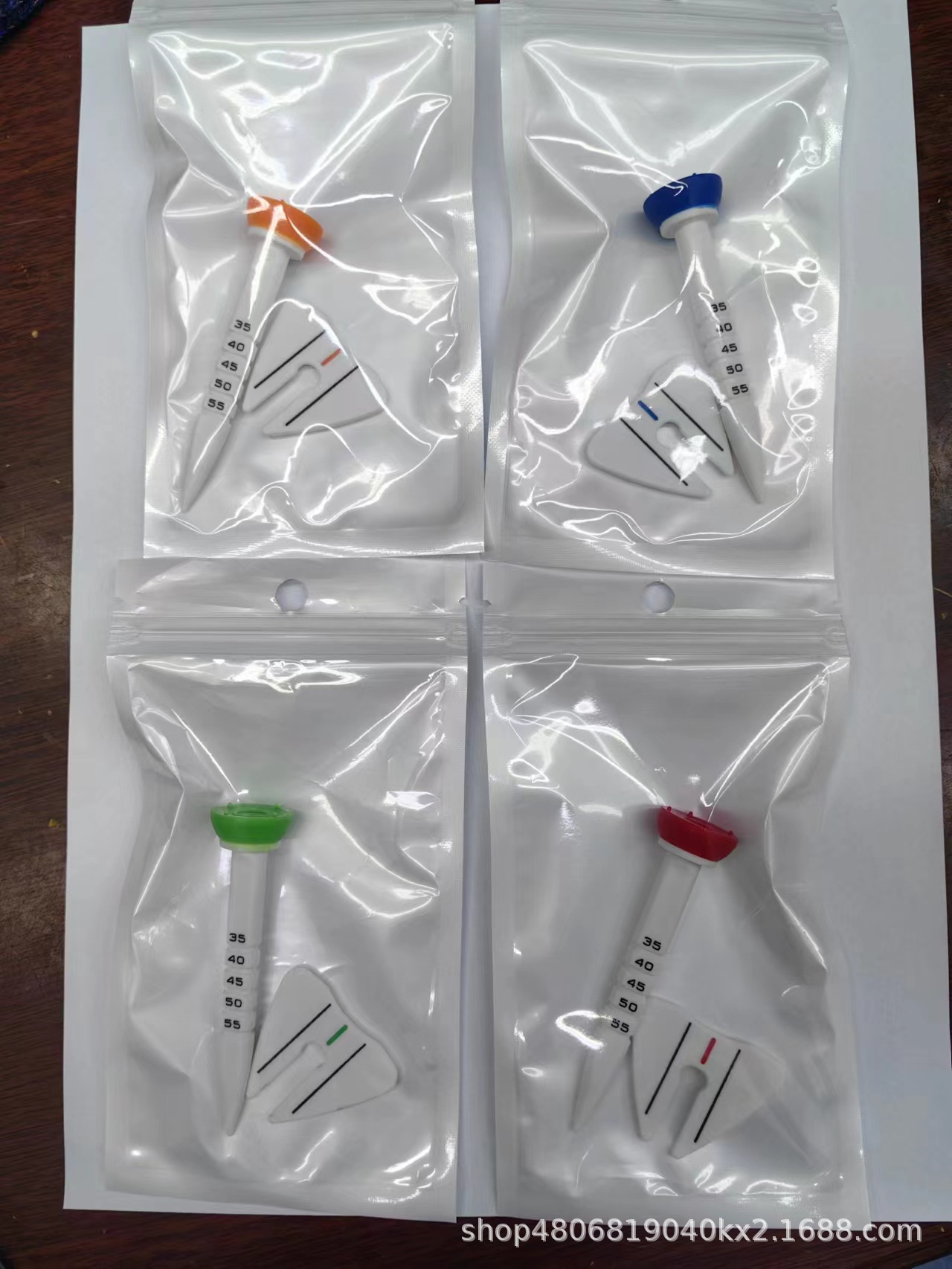 Manufacturer Bulk Packaged Printed White Golf Tees 35-55mm Golf Accessories
