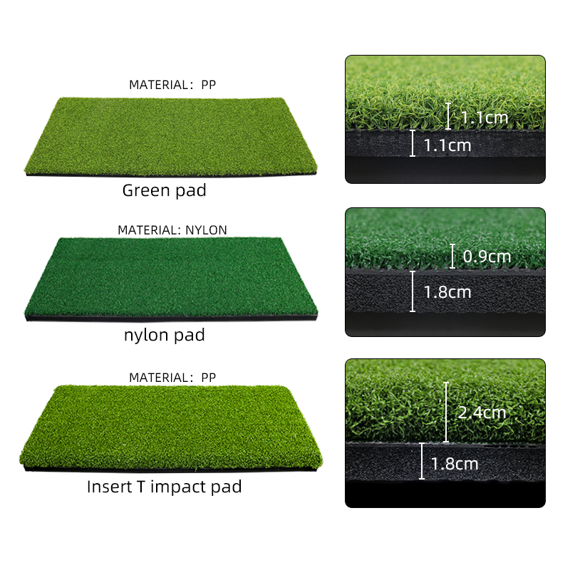 Konday Factory Price Golf Swing Mat New Style Whole Sale Combined Driving Practice Mat with Replacement Grass Golf Training Aids