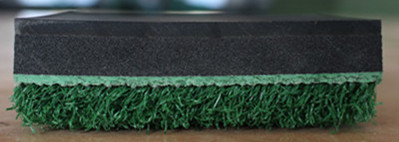 YGT-155B Golf Mat 5X5 Nylon Turf Golf Hitting Driving Range Mat for Golf Practice Training Aid Equipment with Hard Rubber