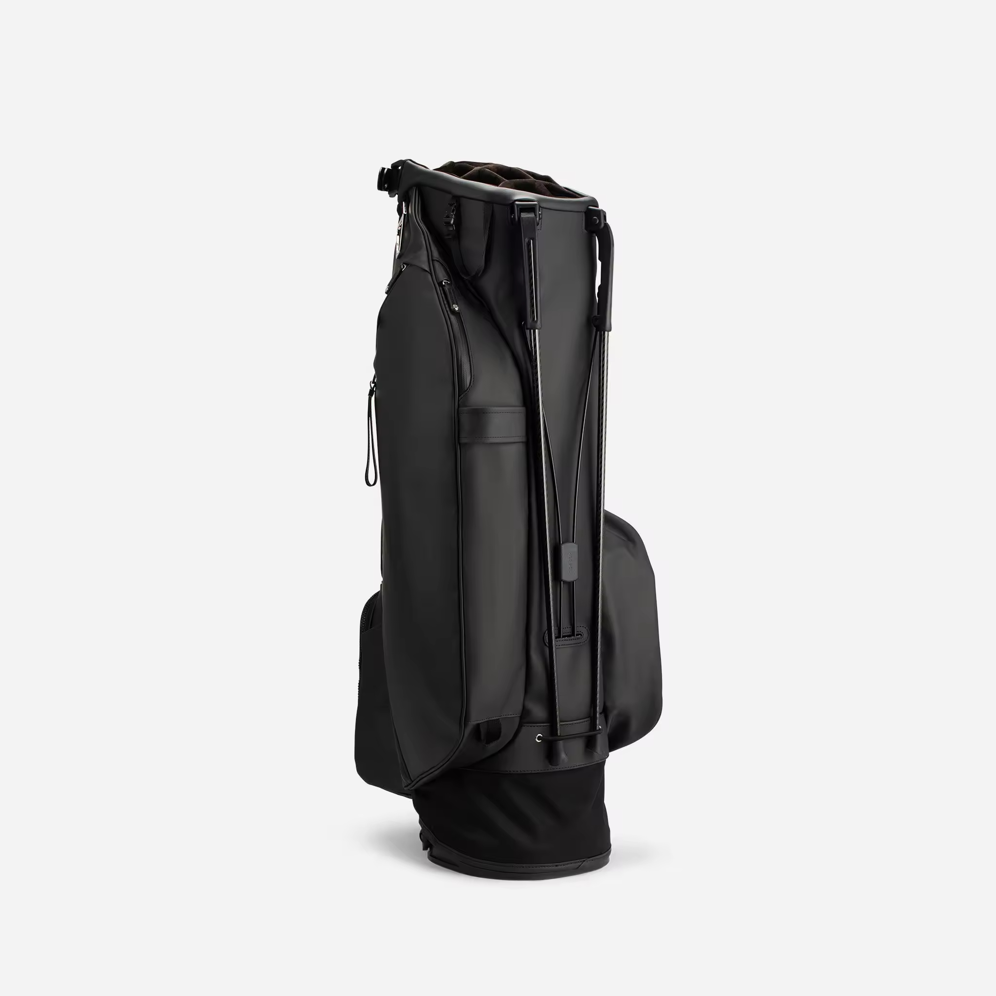 Major Brand Manufacture OEM Custom Logo Black PU Leather Best Lightweight Golf Bag With 14 Way