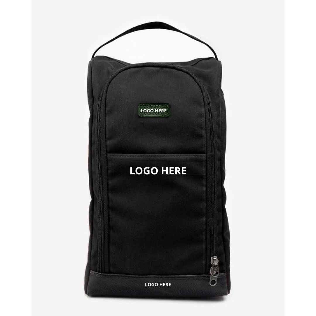 Men's Shoe Carrier Bag up to Size 12 Durable Cotton with Zippered Design Ventilation Pocket for Golf Shoes Travel Sports