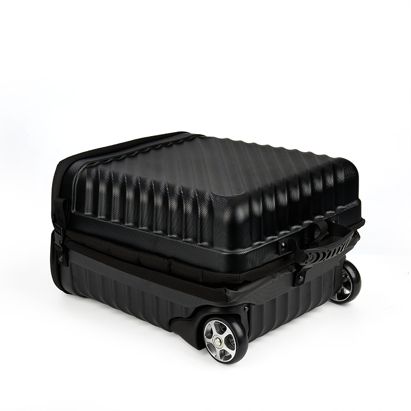Collapsible ABS+nylon Waterproof Hardshell Golf Travel Cover Custom Golf Travel Bag with Wheels