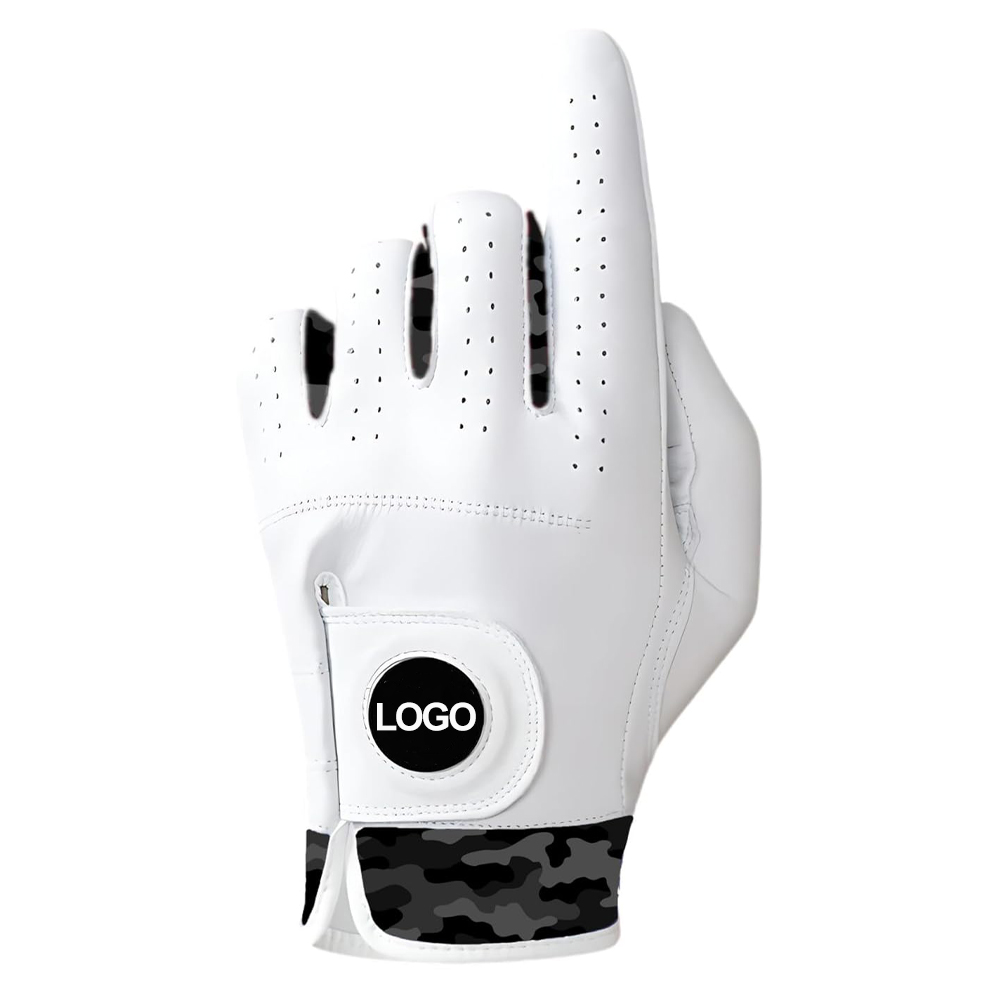 Factory Price Durable Premium Customized Logo Cabretta Leather Golf Gloves Custom Men Women Leather Golf Glove