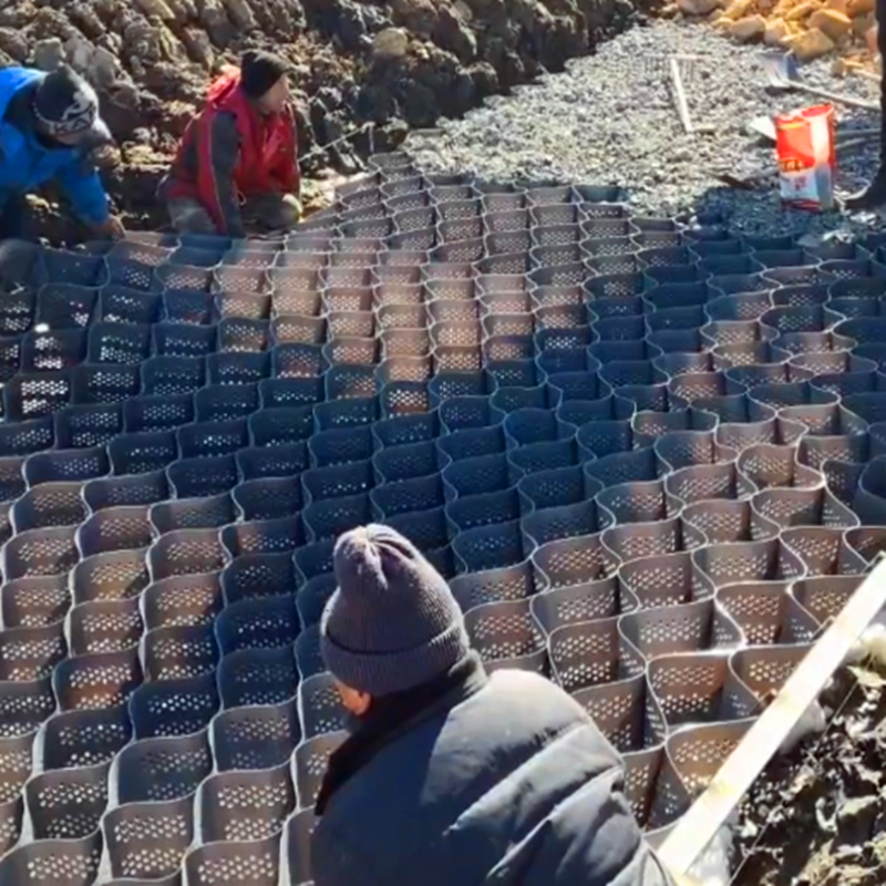 Honeycomb Geocells HDPE 50mm 75mm 120mm 150mm Height Driveway Grass Grid Geocell for Road Base Reinforcement SlopePprotection