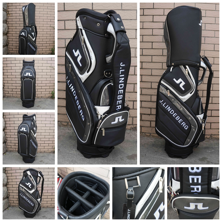 2022 Professional Golf Bag Manufacturer High Quality Custom PU Leather Good Looking Golf Bags with Classical Stone Grain