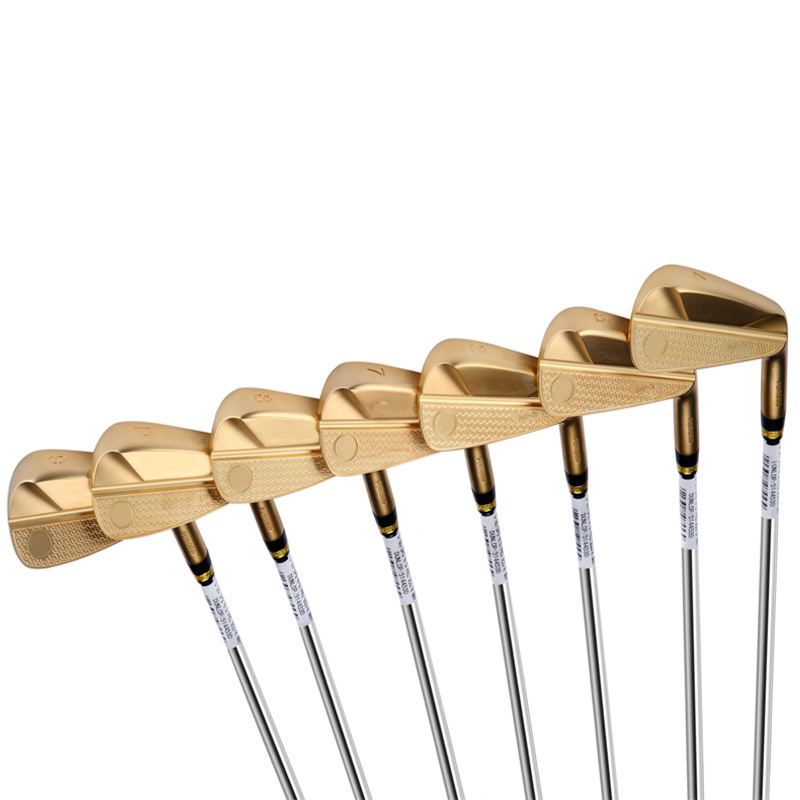 Manufacturer's Special Genuine Gold Electroplating Customized Golf Club Made of 7 Iron, Whole Piece Forged with Soft Iron