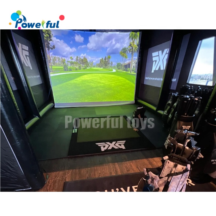 Outdoor Club Event Golf Driving Range Enclosure Inflatable Golf Simulator Tent for Sale