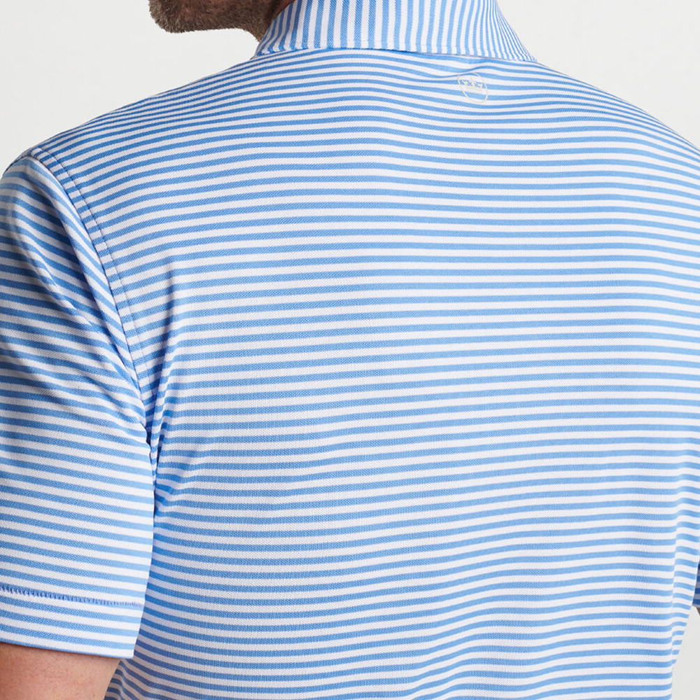 Custom Four-way Stretch Classic Performance Striped Golf Shirts Men's 92% Polyester 8% Spandex Polo Shirts For Men