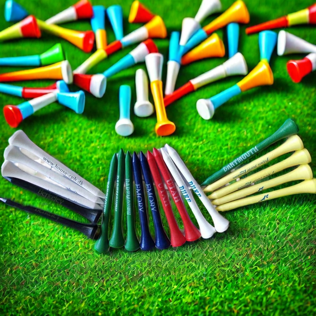 Manufacturer Bulk Professional Custom Logo Golf Tees Personalizados Bamboo Wood Accessories Sports Plastic Customized Golf Tees