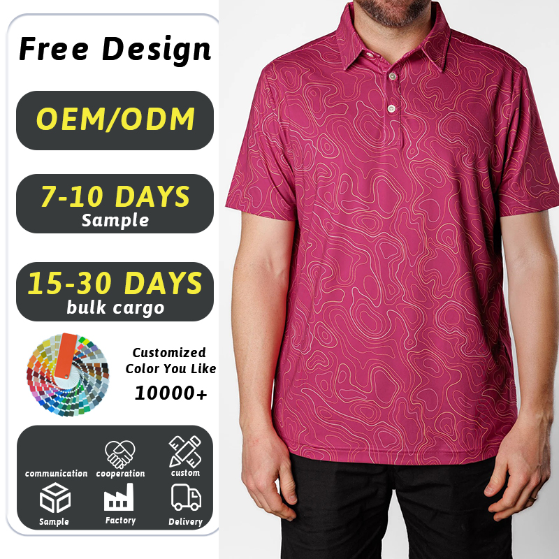 Customized Logo High Quality Polo Shirt Manufacturing Company Short Sleeve Golf Clothes Print Men Polo Shirts Adult Golf Shirts