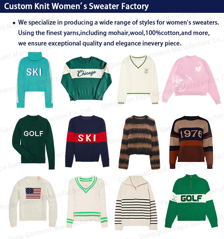 Wholesale Custom 100%Cotton Soft Checkered Knit Sweater Sporty Golf Tennis Knitwear Summer Spring 12GG High-Quality For Women