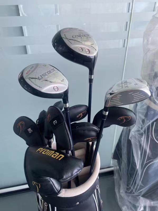 OEM Custom Carbon Fiber Woven Rib Golf Club Set Medium Weight Industrial High Swing Speed Complete Driver-Iron-Putter Kit Pros