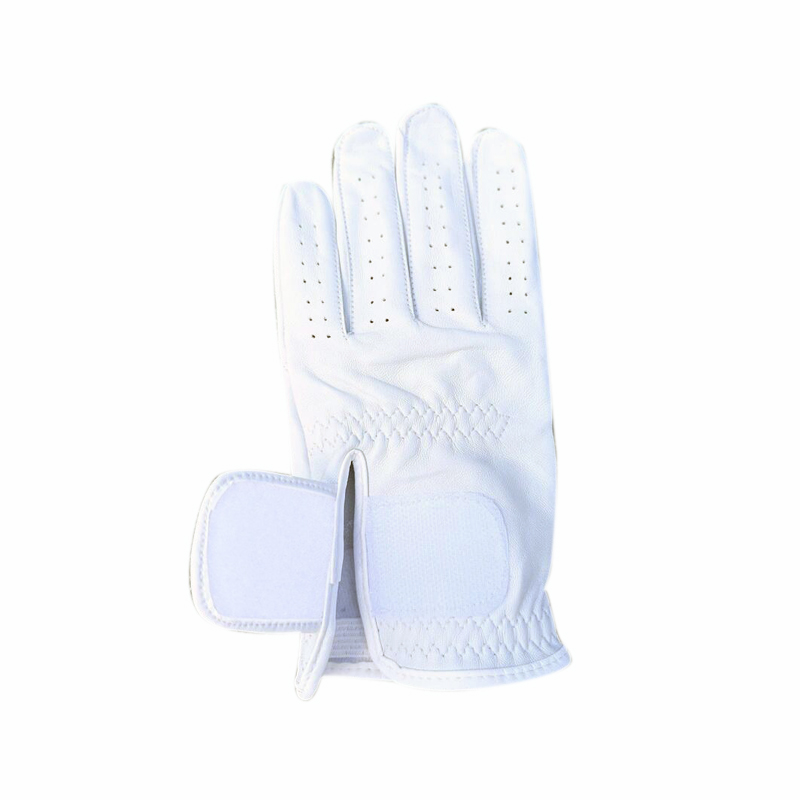 Custom Blanks White and Black Cabretta Leather High Quality Golf Glove Custom Logo Golf Gloves C-G-16