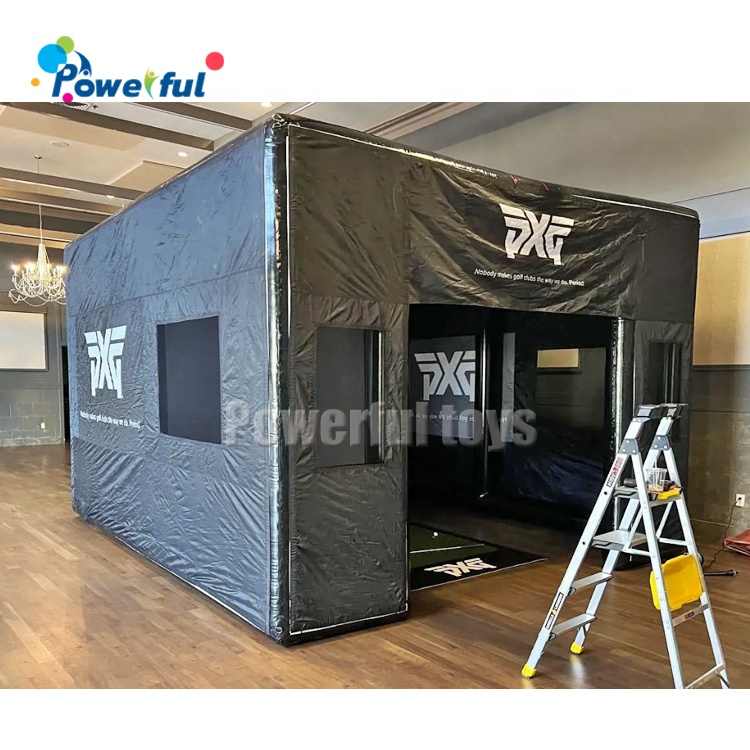 Outdoor Club Event Golf Driving Range Enclosure Inflatable Golf Simulator Tent for Sale