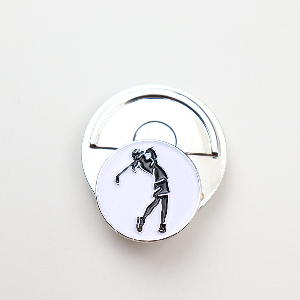 Custom Logo Manufacture High Quality Golf Accessories Golf Cap Clip With Ball Maker