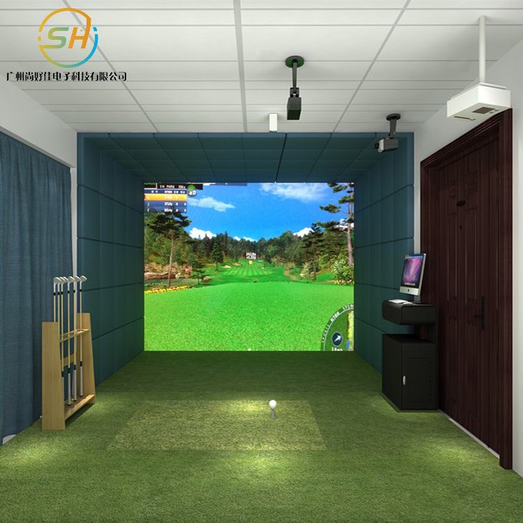 4K HD Large Screen Golf Simulator Office Stadium Leisure Simulation Equipment