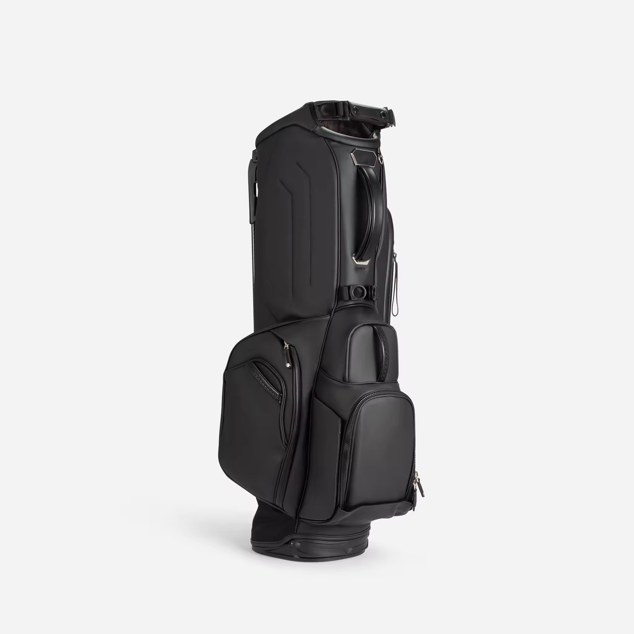 Major Brand Manufacture OEM Custom Logo Black PU Leather Best Lightweight Golf Bag With 14 Way