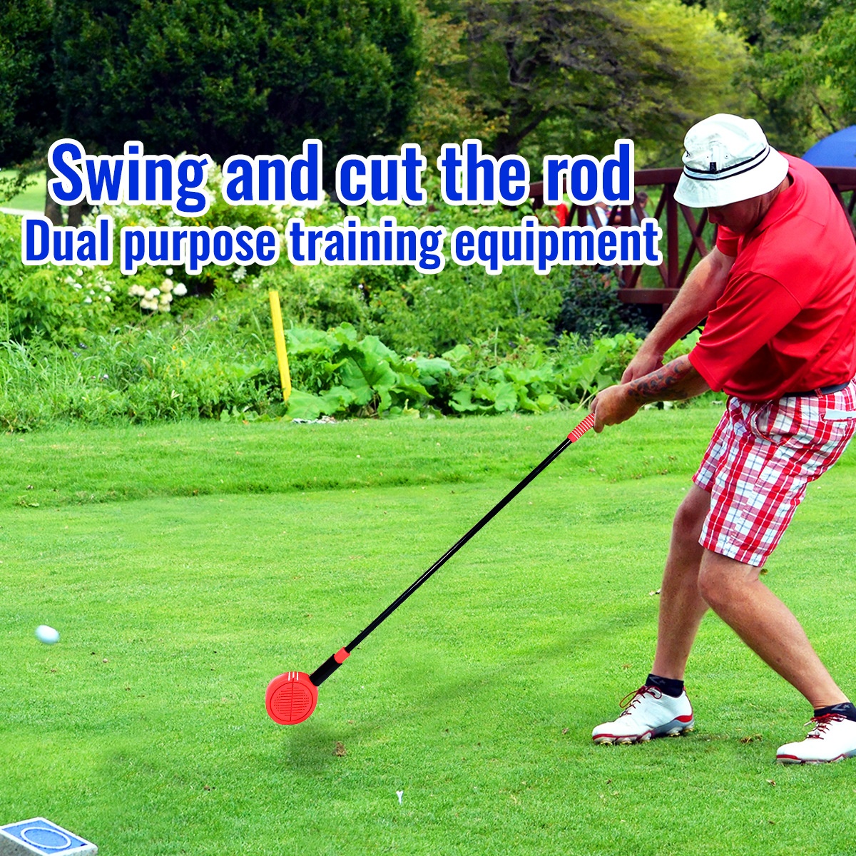 OEM ODM Golf Swing Stick Practice Tool 1 Wood Dual-use Trainer Indoor Beginner Equipment Warm-up Stick
