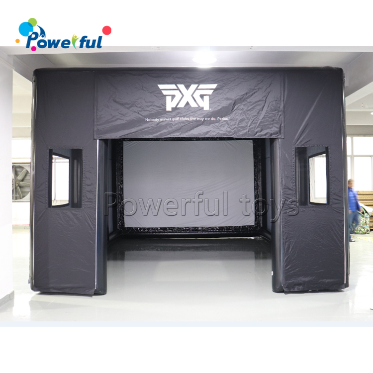 Outdoor Club Event Golf Driving Range Enclosure Inflatable Golf Simulator Tent For Sale