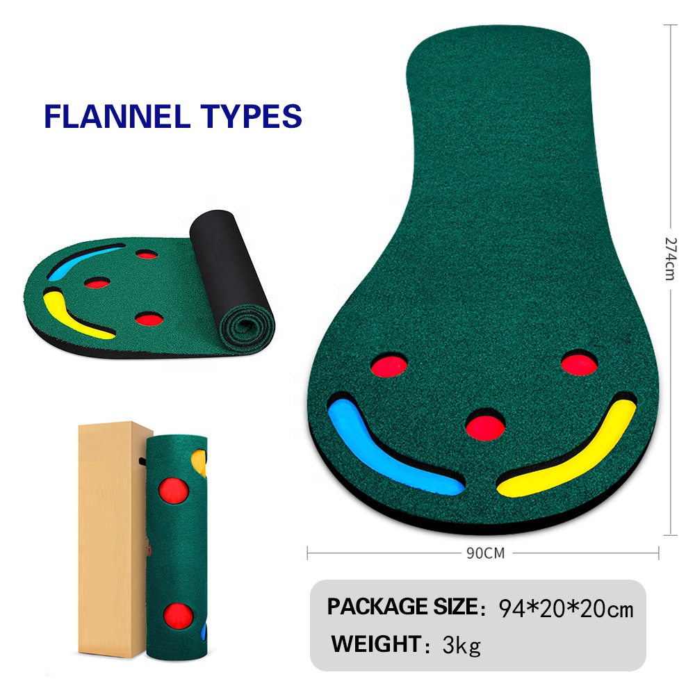 Golf Putting Green Mat for Indoors Outdoor Golf Course Practice Equipment Training Aid