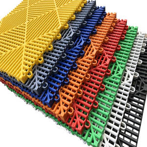 Anti-Slip Industrial PVC PP Interlocking Garage Floor Tiles Plastic Decking For Outdoor Patio Courtyard Click Installation-Made