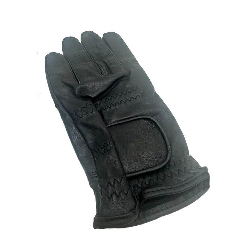 Custom Blanks White and Black Cabretta Leather High Quality Golf Glove Custom Logo Golf Gloves C-G-16
