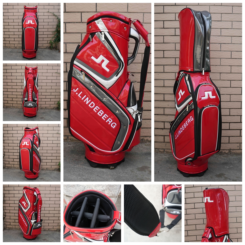 2022 Professional Golf Bag Manufacturer High Quality Custom PU Leather Good Looking Golf Bags with Classical Stone Grain