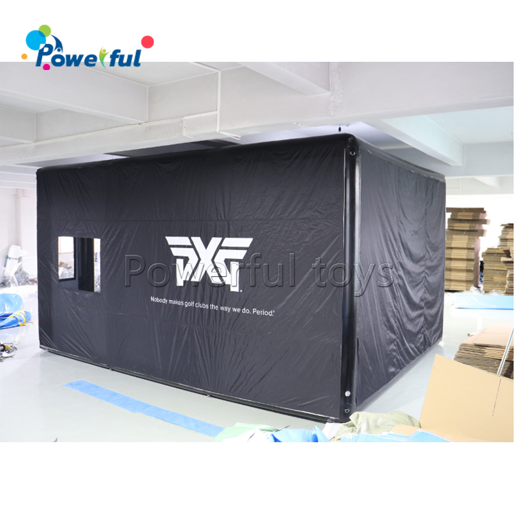 Outdoor Club Event Golf Driving Range Enclosure Inflatable Golf Simulator Tent For Sale