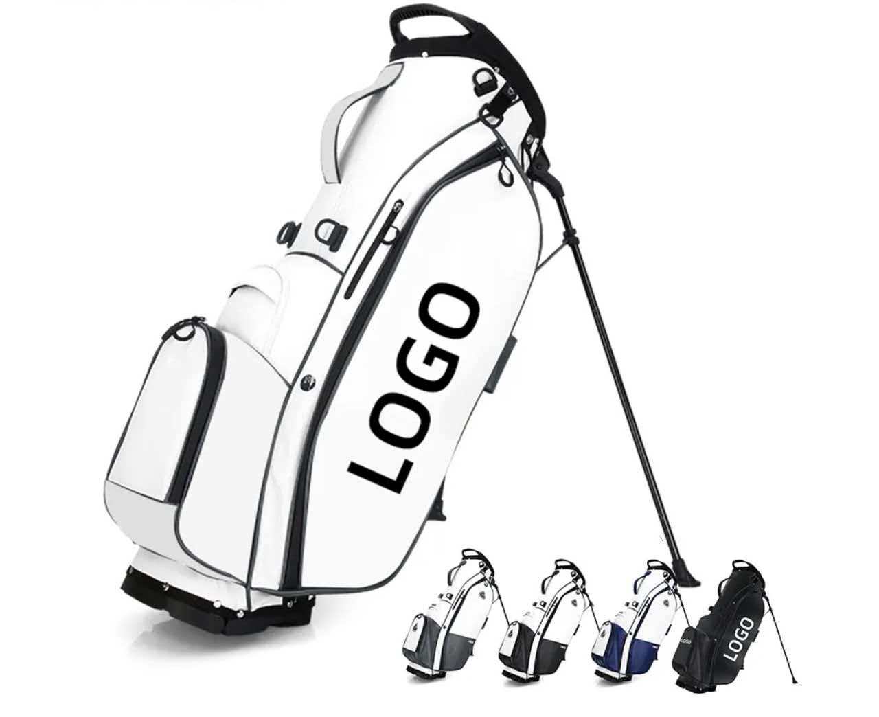 2026 GHealth Customizable Unisex High-end Manufacturer Waterproof Microfiber Leather OEM Portable Lightweight Durable Golf Bag