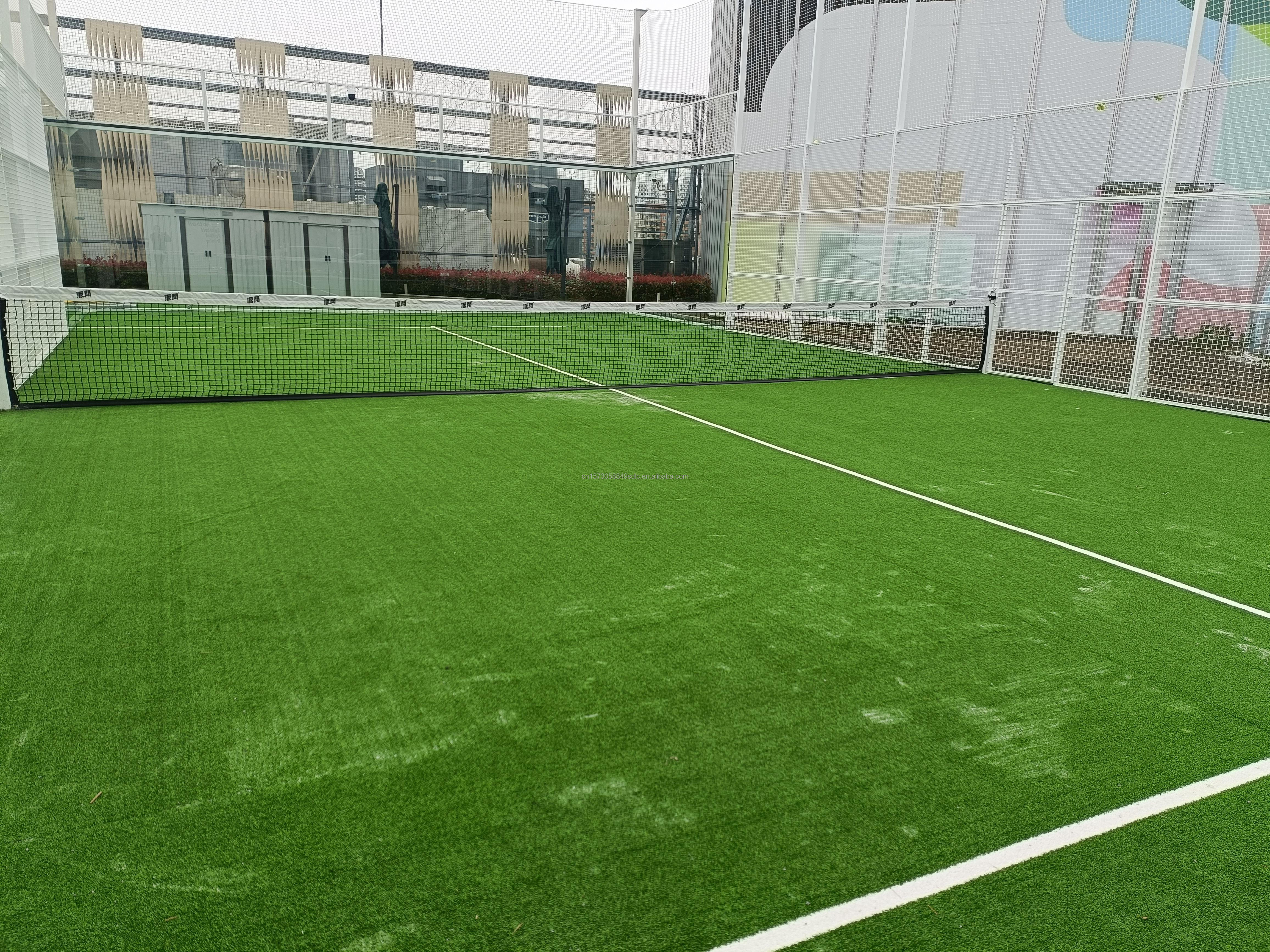 2025 High Quality Customizable Panoramic Outdoor Padel Court Glass Steel Paddle Tennis Court Equipment