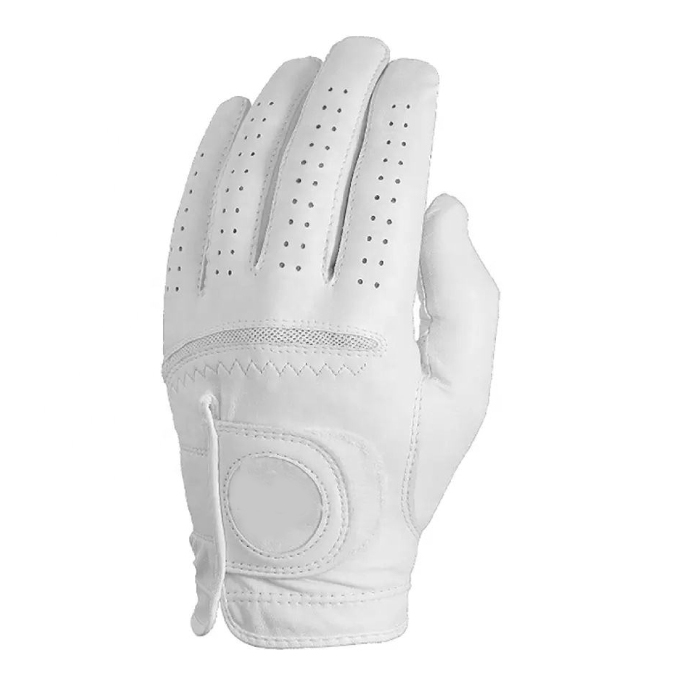 Custom Colors Custom logo Soft Breathable OEM Services High Quality Leather Golf Glove Cabretta Leather Golf Gloves