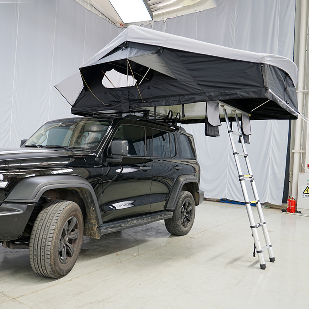 Green Camping Softshell Dachzelt 4 People 4x4 Foldable Camp Tent For Car Camping