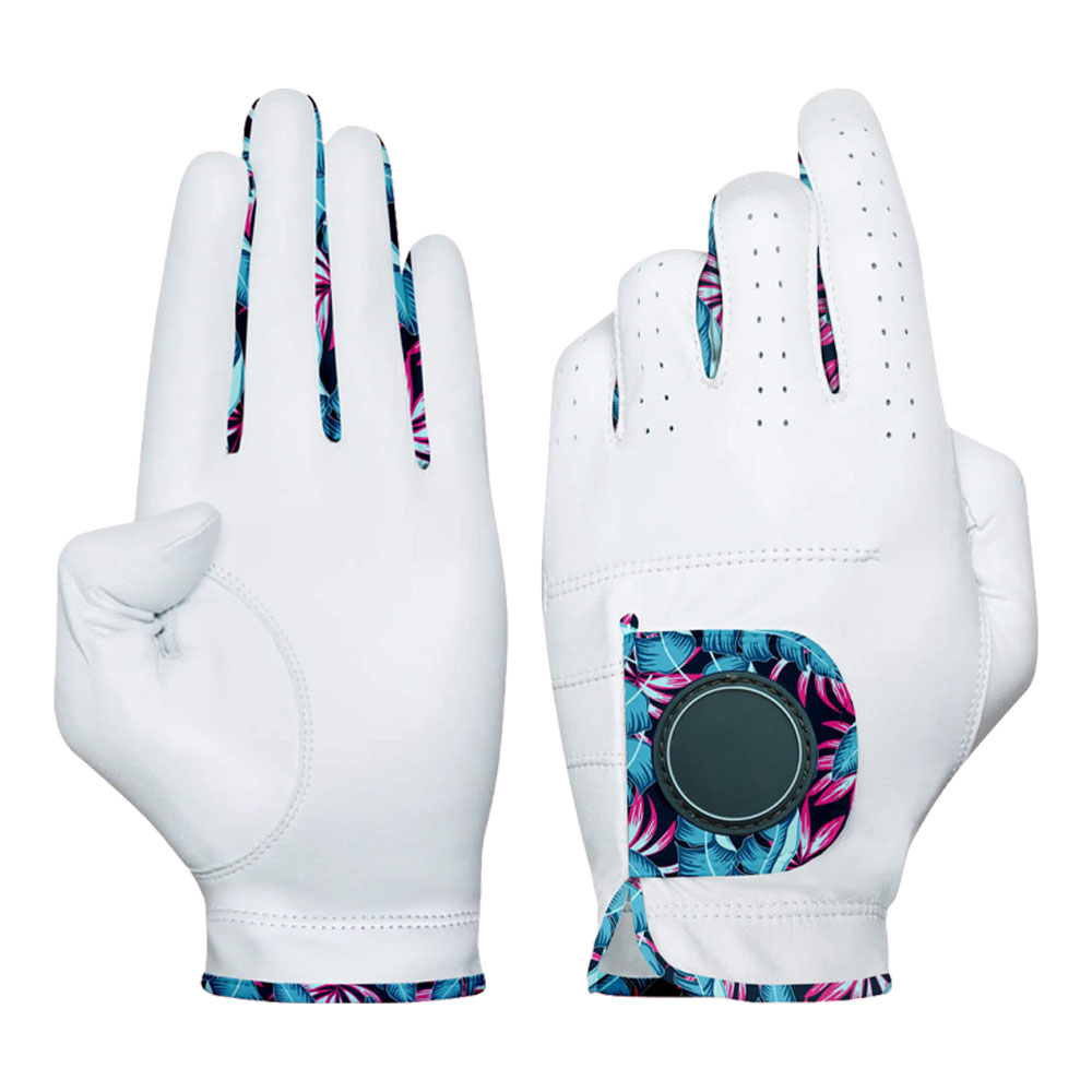 Professional Manufacture Cabretta Leather Golf Gloves Breathable Fabric Custom Logo Soft Material Durable sheepskin Golf Gloves